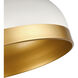 Amarra 3 Light 16 inch Matte White Indoor Pendant Ceiling Light